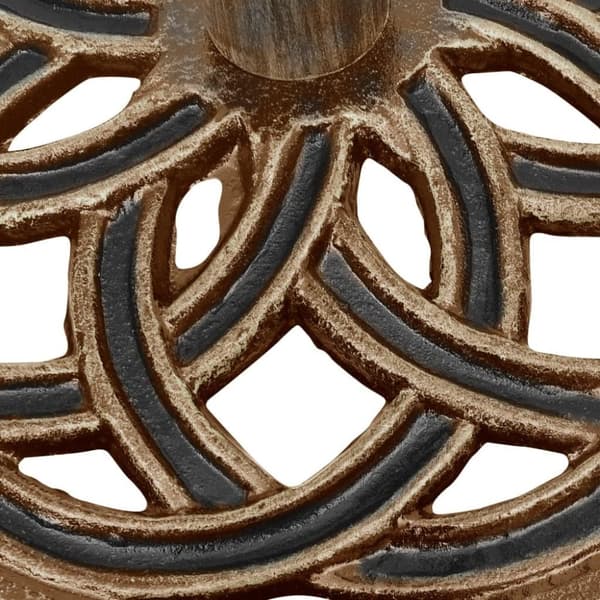 vidaXL parasolfod 44x44x31 cm støbejern bronzefarvet