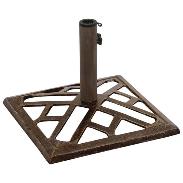 vidaXL parasolfod 44x44x31 cm støbejern bronzefarvet