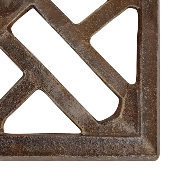 vidaXL parasolfod 44x44x31 cm støbejern bronzefarvet