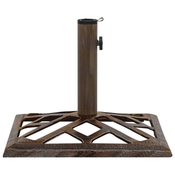 vidaXL parasolfod 44x44x31 cm støbejern bronzefarvet