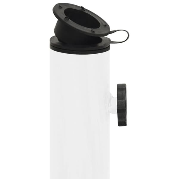 vidaXL Parasollbase hvit 40x40x32 cm støpejern