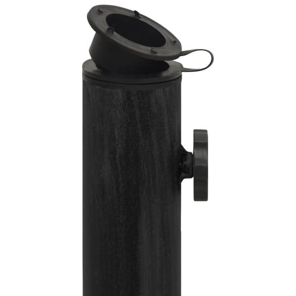 vidaXL Parasollbase svart 44x44x31 cm støpejern