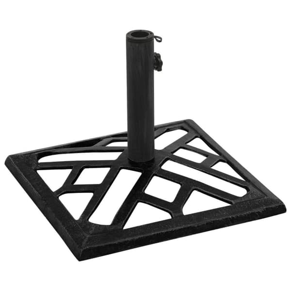 vidaXL Parasollbase svart 44x44x31 cm støpejern