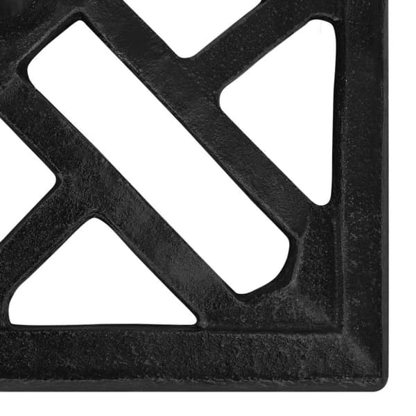 vidaXL Päivänvarjon alusta musta 44x44x31 cm valurauta