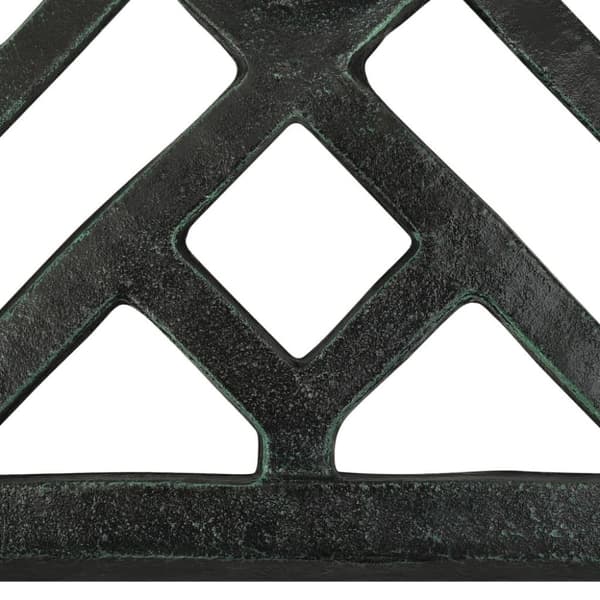 vidaXL Parasollbase grønn 44x44x31 cm støpejern