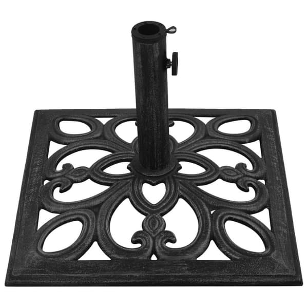 vidaXL Parasollbase svart 47x47x33 cm støpejern