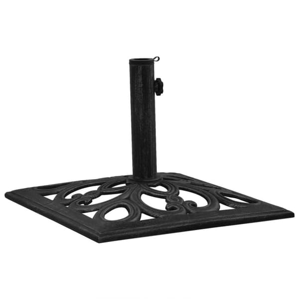 vidaXL Parasollbase svart 47x47x33 cm støpejern