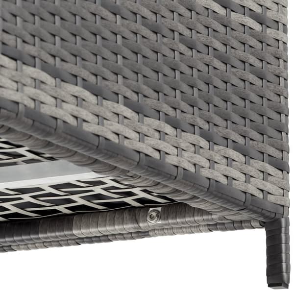 Hyndeboks med aluminiumsramme og hjul 297L, 117x54x64cm - grå
