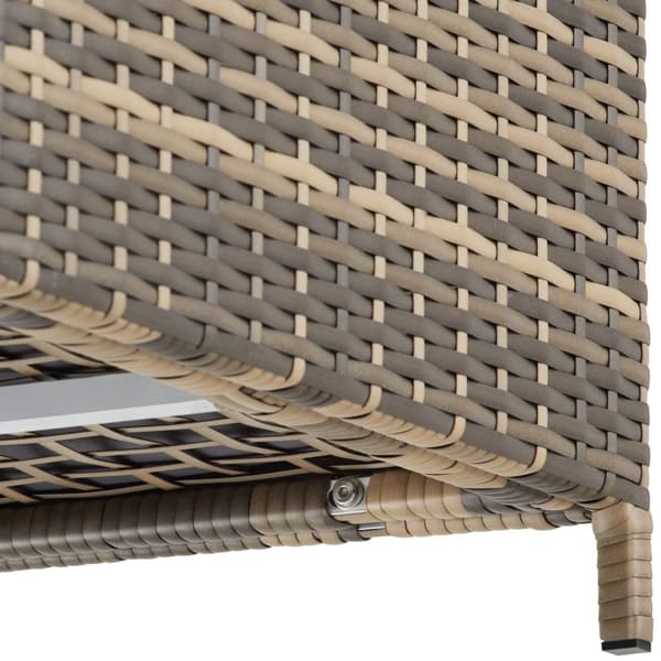 Hyndeboks med aluminiumsramme og hjul 297L, 117x54x64cm - natur