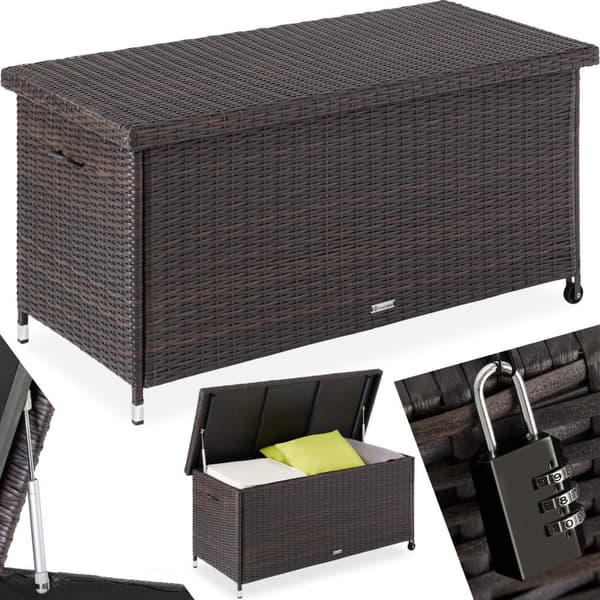 Dynbox Kiruna med lock - brun