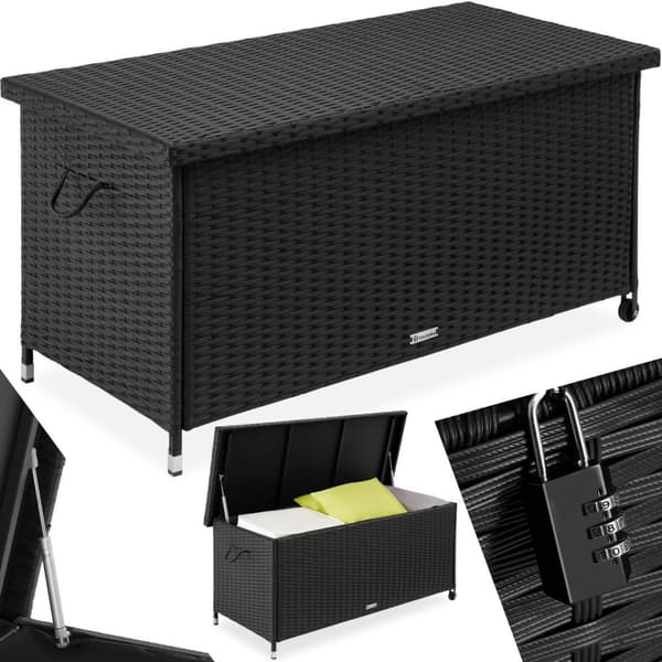 Dynbox Kiruna med lock - svart