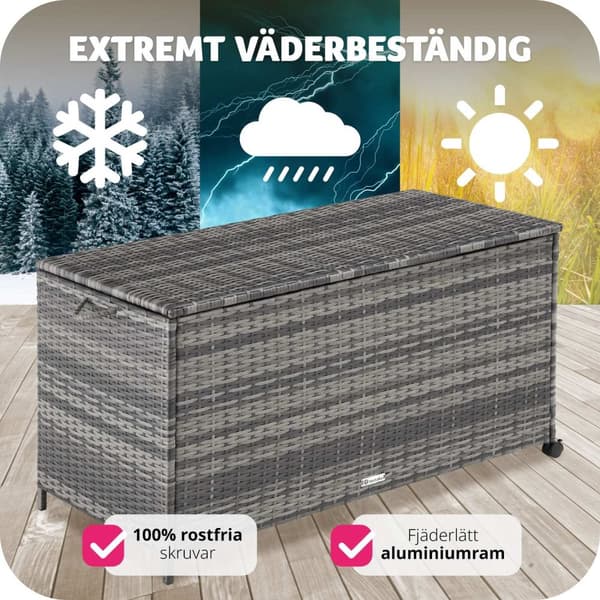 Dynbox i konstrotting - grå