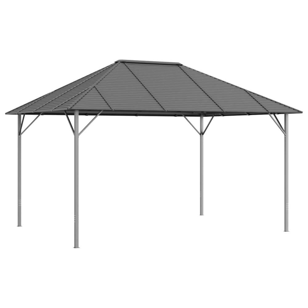 vidaXL Paviljong med tak 4x3 m antracit