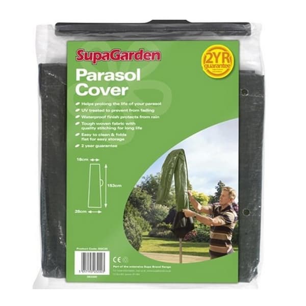 SupaGarden Parasol Cover Black One Size