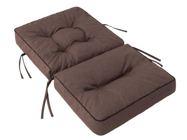 Bankpude til havemøbler, sædehynde til indendørs/udendørs brug - Brun - 50 cm (1 stk)