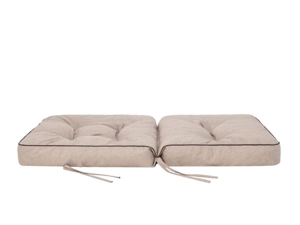 Bankdyna för trädgårdsmöbler, sittdyna inomhus/utomhus - Beige - 100 cm (2 x 50 cm)