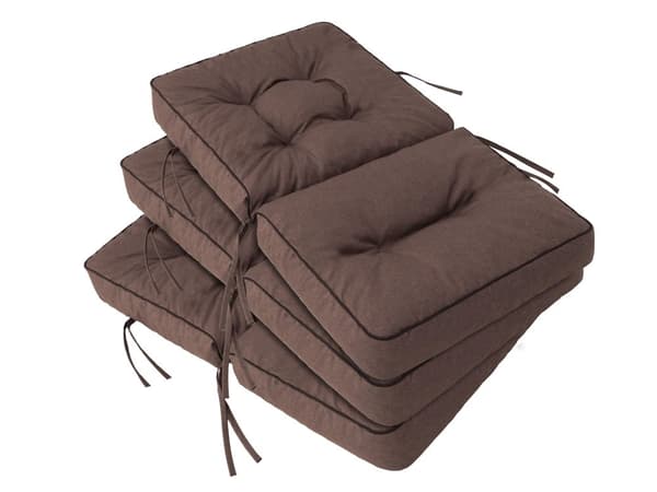 Pankkityyny ulkokalusteille, istuintyyny sisä-/ulkokäyttöön - Ruskea - 100 cm (2 x 50 cm)