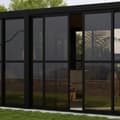 Pikkukuva 1 / 3: Liukuovet MIRADOR-111 -puutarhakatokseen 4m, polycarbonaattia, tummanharmaa