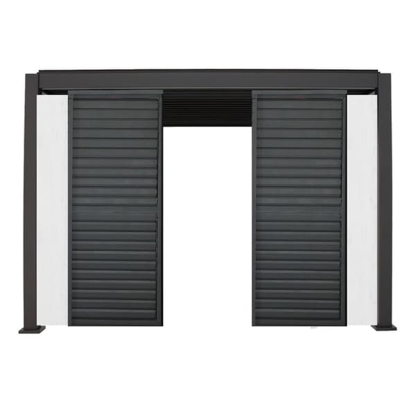 Välipaneeli lamelliseinään MIRADOR-111 puutarhakatokseen, alumiinia 31xK232cm, valkoinen