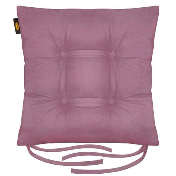 STOLEPUDE "ADA" 40 X 40 X 8 CM MØRK PINK