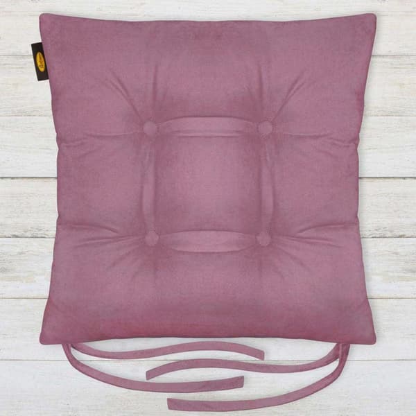STOLEPUDE "ADA" 40 X 40 X 8 CM MØRK PINK