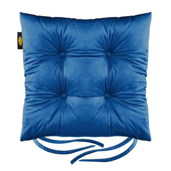 STOLEPUDE "VELVET" 40 X 40 X 8 CM NAVY