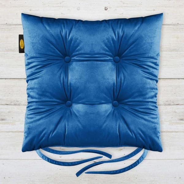 STOLEPUDE "VELVET" 40 X 40 X 8 CM NAVY