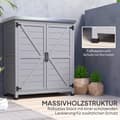 Miniatyrbillede 7 af 9: Havekabinet, 79x43x92 cm, Grå