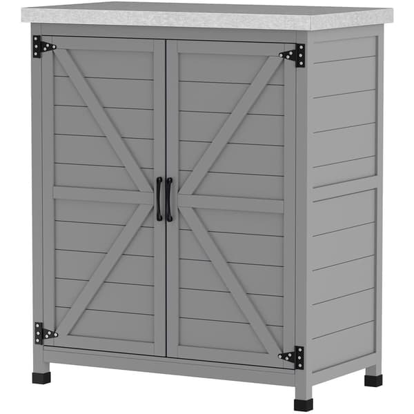 Havekabinet, 79x43x92 cm, Grå