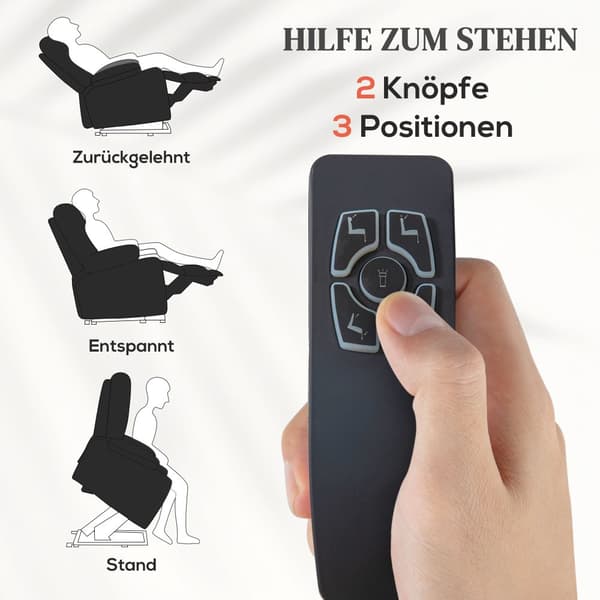 TV-stol med løftehjælp, 92x95x107 cm, Sort