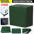 Miniatyrbillede 1 af 7: PROFESSIONAL IBC Tank Cover 1000L - Grønt vandtæt beskyttelsesdæksel med UV-beskyttelse (210D sølvbelagt Oxford-stof)
