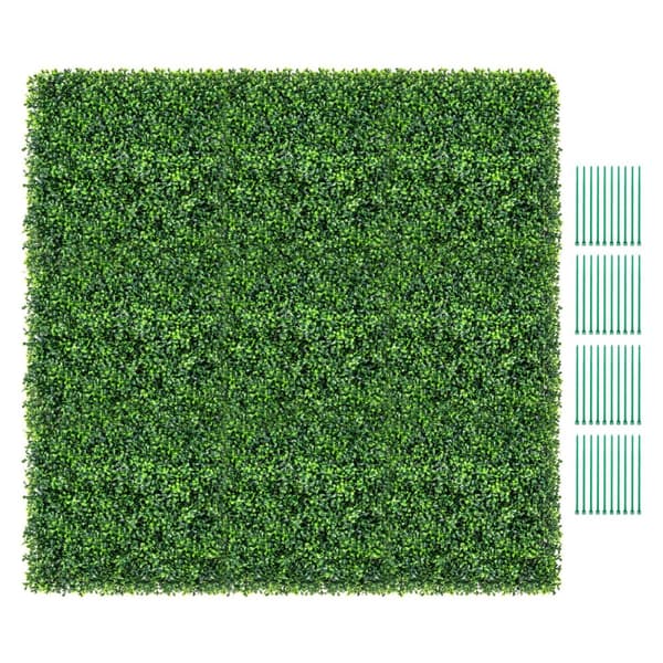 Kunstig Hækplante Væg, 50x50 cm, Grøn
