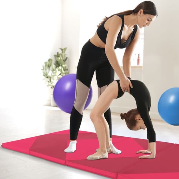 Gymnastikmatta, 240x117x5 cm, Rosa