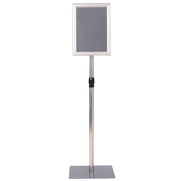 Informationsstander, 33x24 cm, Sølv/Sort