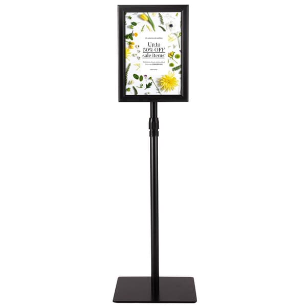 Informationsstander, 33x24 cm, Sølv/Sort