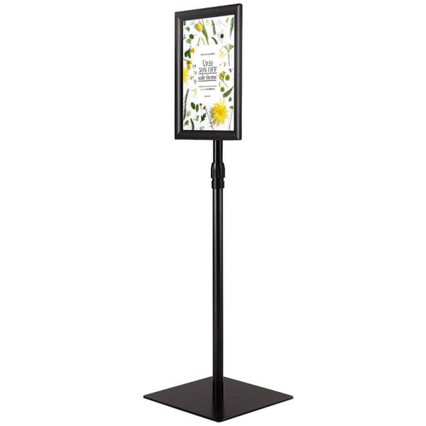 Informationsstander, 33x24 cm, Sølv/Sort