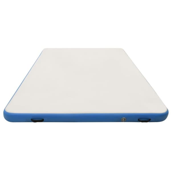 vidaXL oppustelig platform 200x150x15 cm blå og hvid