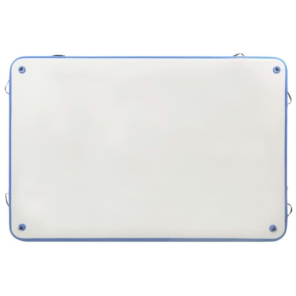 vidaXL oppustelig platform 200x150x15 cm blå og hvid