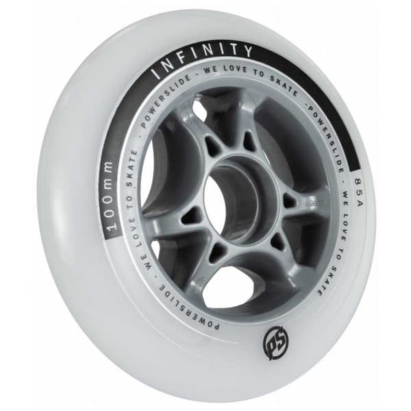 Powerslide Infinity 85a 4 Units Silver 84 mm