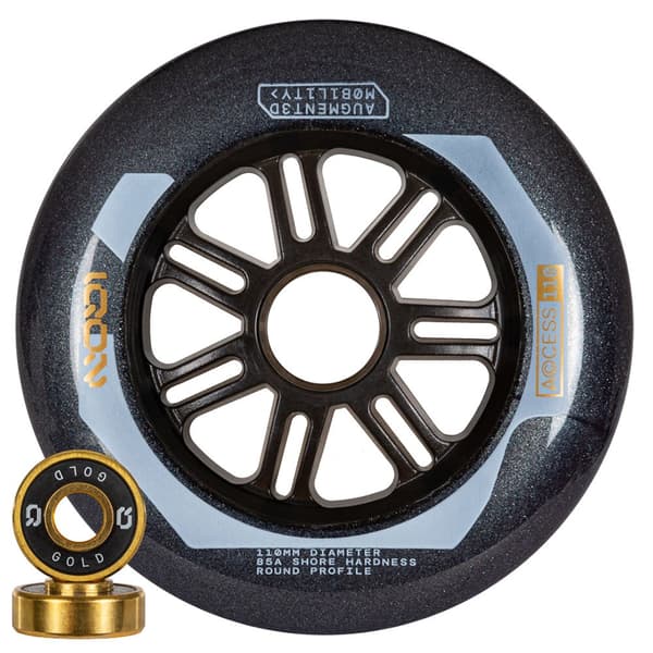 Iqon Skøjter Hjul Access Combo 110 85a 3 Enheder Gylden 110 mm