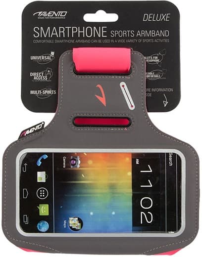 Mobile phone case AVENTO 21PO Grey/Fluorescent pink/Silver