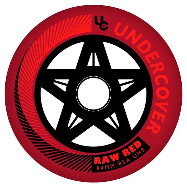 Undercover Wheels Raw 84 4 Units Röd 84 mm