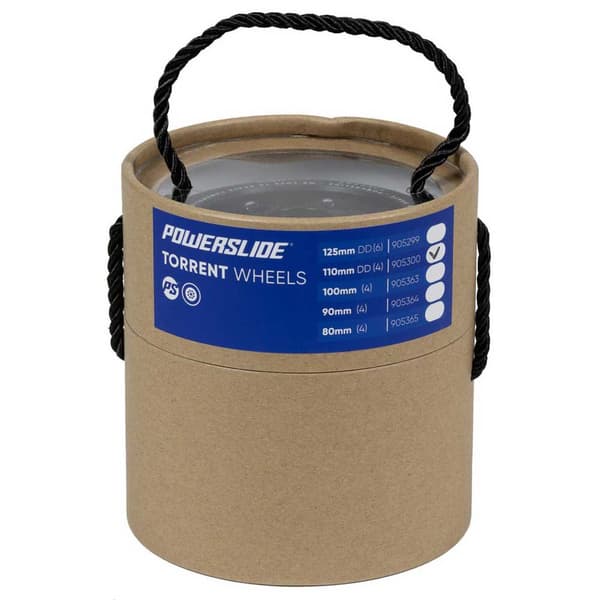 Powerslide Torrent Rain 6 Units Musta 125 mm / 84A