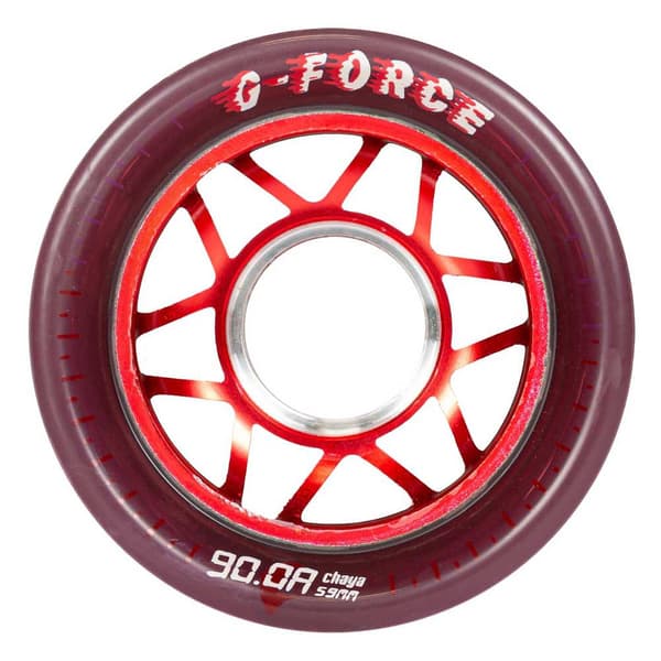 Chaya G-force Alloy 90a 4 Enheter Hjul Röd 59 x 38 mm