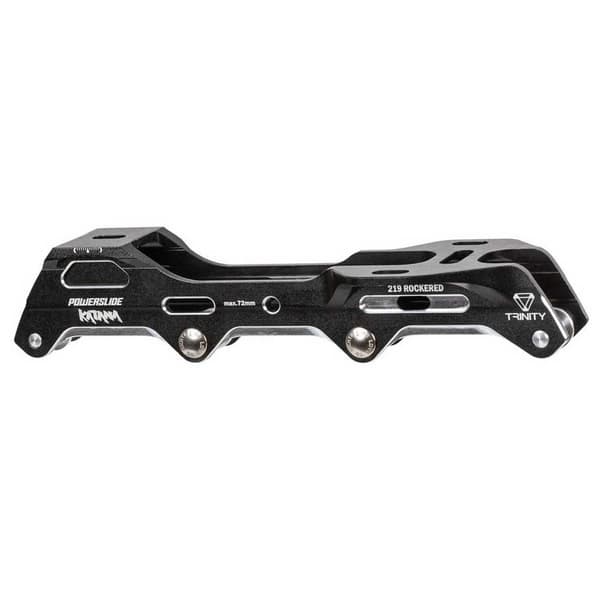 Powerslide Inline Skates Ramme Katana Rocker 4x72 Tri Sort 219 mm