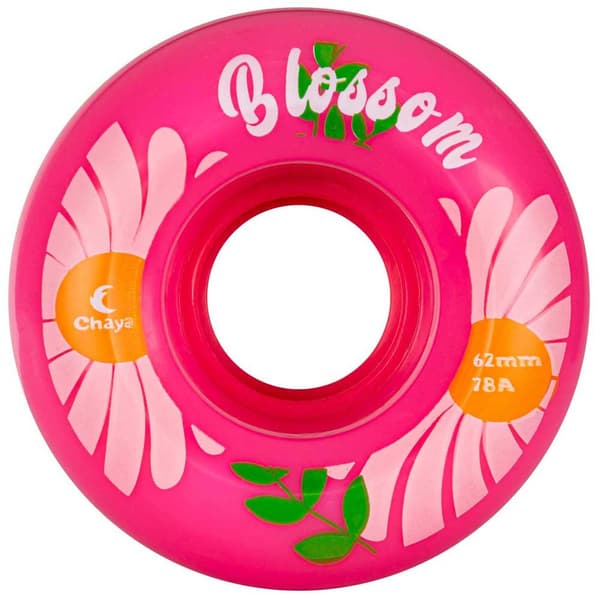 Chaya Skøjter Hjul Blossom 78a Transparent 62 x 38 mm