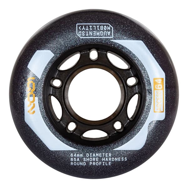 Iqon Skøjter Hjul Access 64 85a 4 Enheder Gylden 64 mm