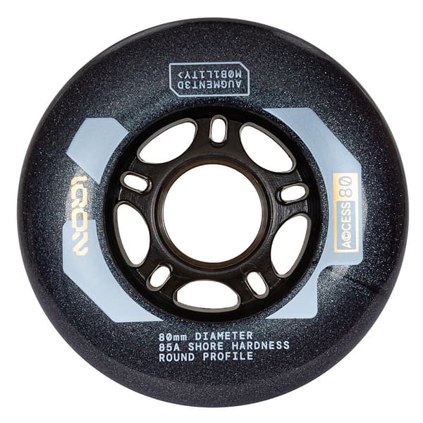 Iqon Skridskor Hjul Access 80 85a 4 Enheter Guld 80 mm