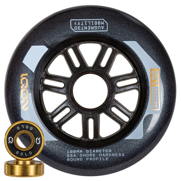 Iqon Skøjter Hjul Access Combo 100 85a 3 Enheder Gylden 100 mm