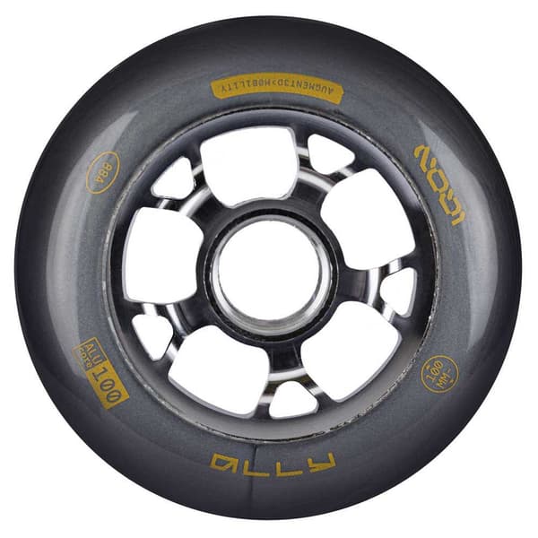 Iqon Skridskor Hjul Ally Black 100 88a 3 Enheter Guld 100 mm